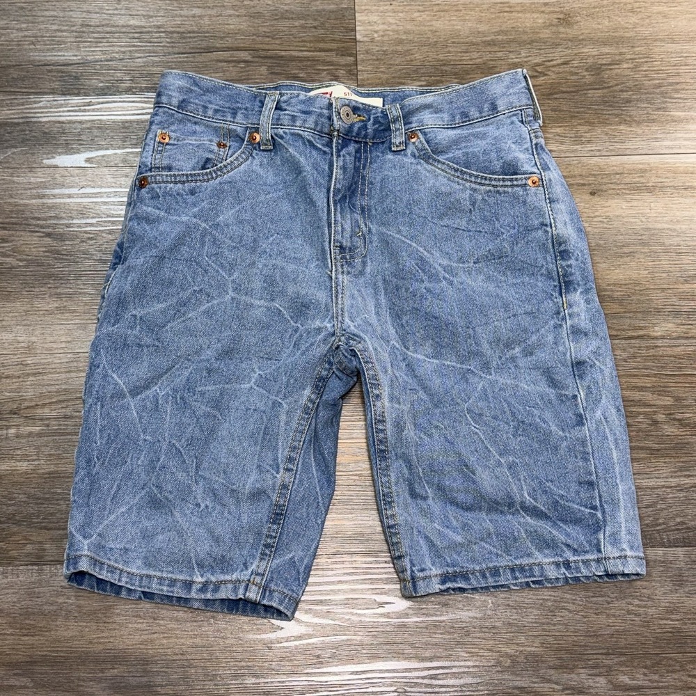 Levi's 511 Slim Light-Wash Denim Shorts Womens 16 Regular 28W Causal Wear